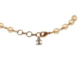 Chanel Crystal CC Pearl Chain Link Long Necklace Black, Resin, Light Gold Tone Hardware - Thumbnail View 6
