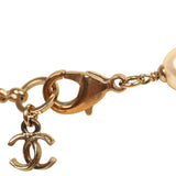 Chanel Crystal CC Pearl Chain Link Long Necklace Black, Resin, Light Gold Tone Hardware - Thumbnail View 7