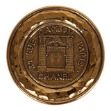 Vintage Chanel Rue Cambon Brooch Gold Metal