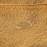 Vintage Chanel CC Sun Round Brooch Gold Plated Hardware