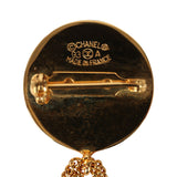 Vintage Chanel Rue Cambon Dangle Flap Bag Brooch Gold Plated Hardware