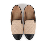 Chanel Beige and Black Flats with Clutch 37 EU