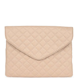 Chanel Beige and Black Flats with Clutch 37 EU