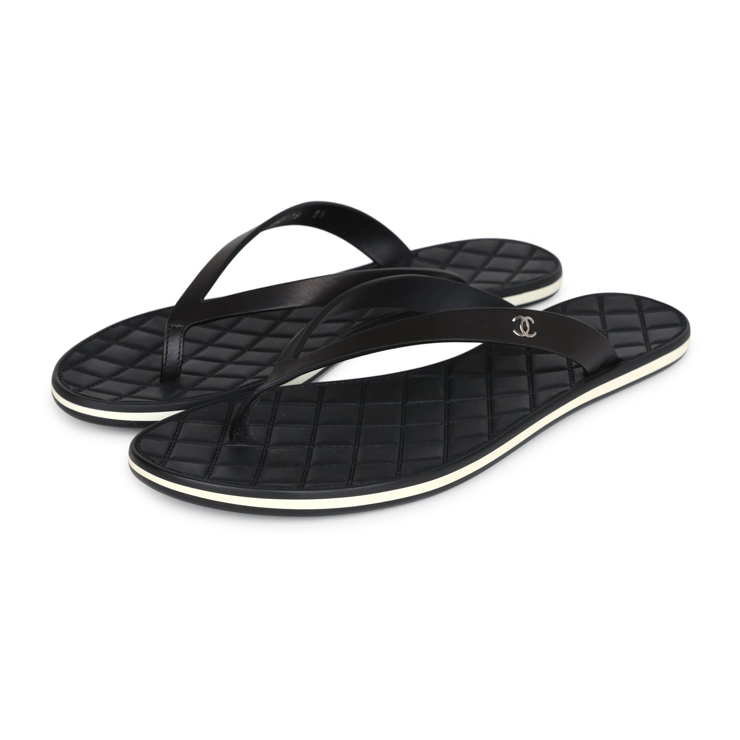 cc thong sandal cream velvet