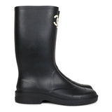 Chanel Black High Caoutchouc CC Boots EU 41