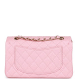 Chanel Small Classic Double Flap Bag Pink Caviar Light Gold Hardware