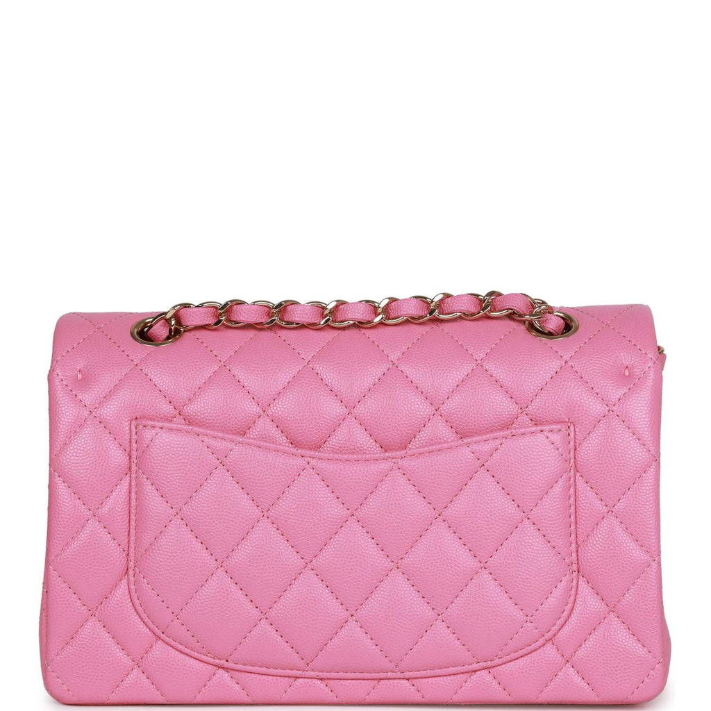 Chanel Small Classic Double Flap Bag Pink Caviar Light Gold