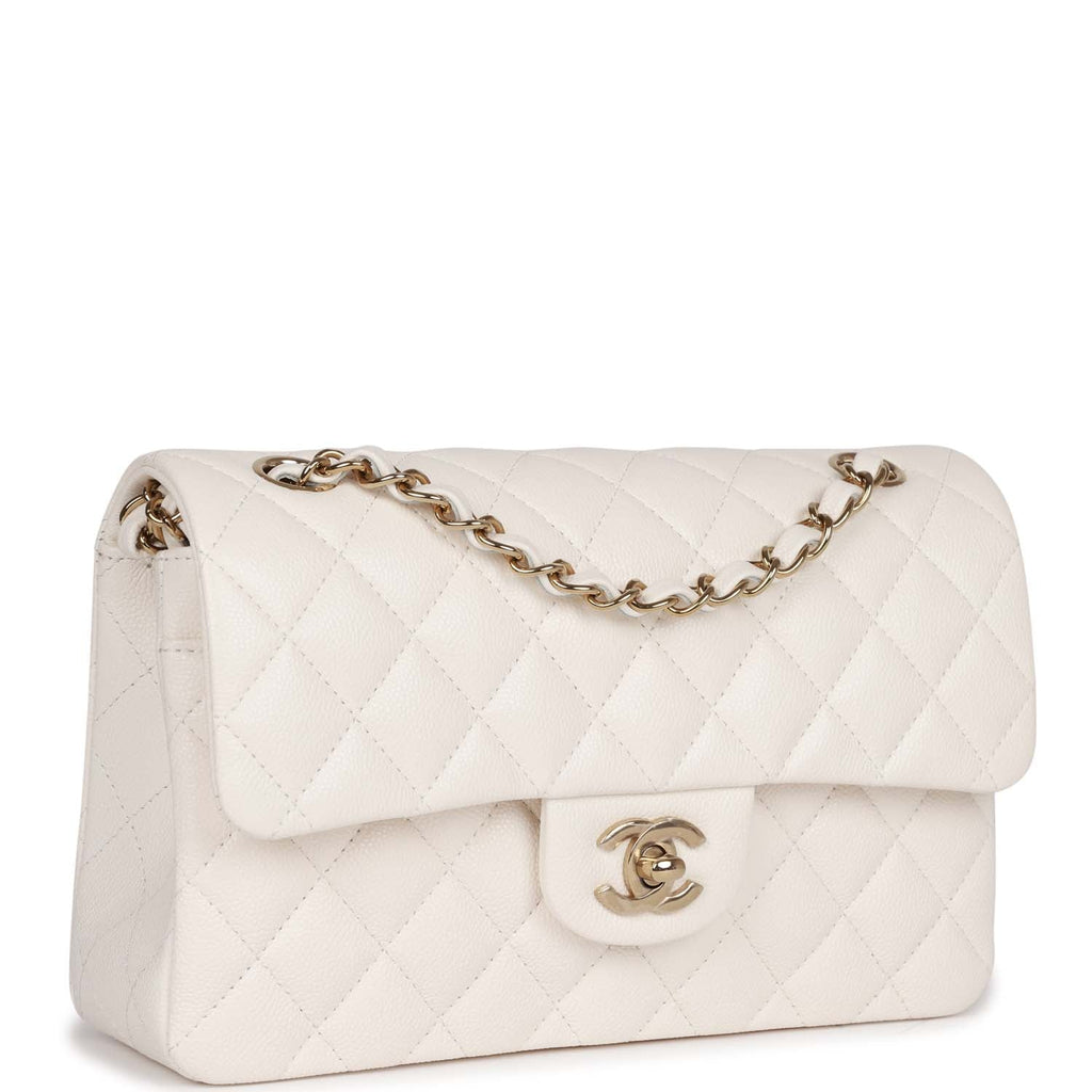 white chanel purse strap