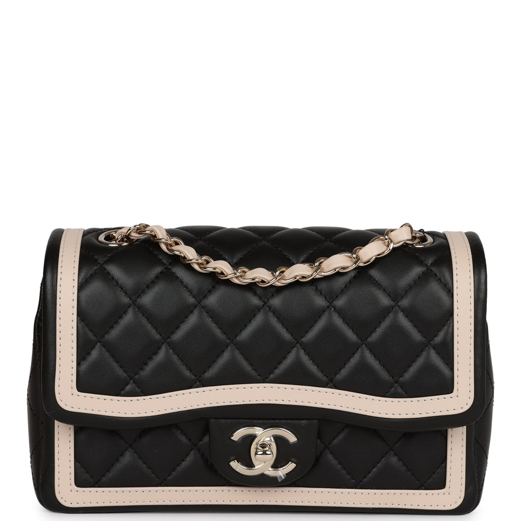 Chanel Classic Medium Double Flap 22C Beige Quilted Caviar with