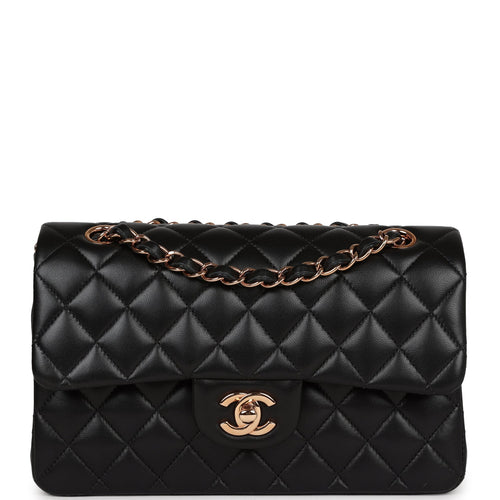 Chanel Small Round Messenger Bag Black Calfskin Aged Gold Hardware
