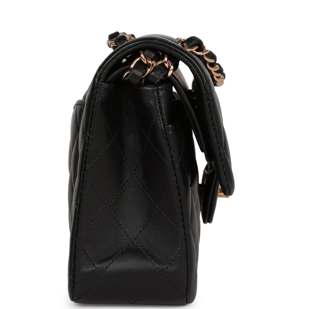 Chanel Black Chevron Patent Leather Maxi Classic Single Flap Bag Chanel