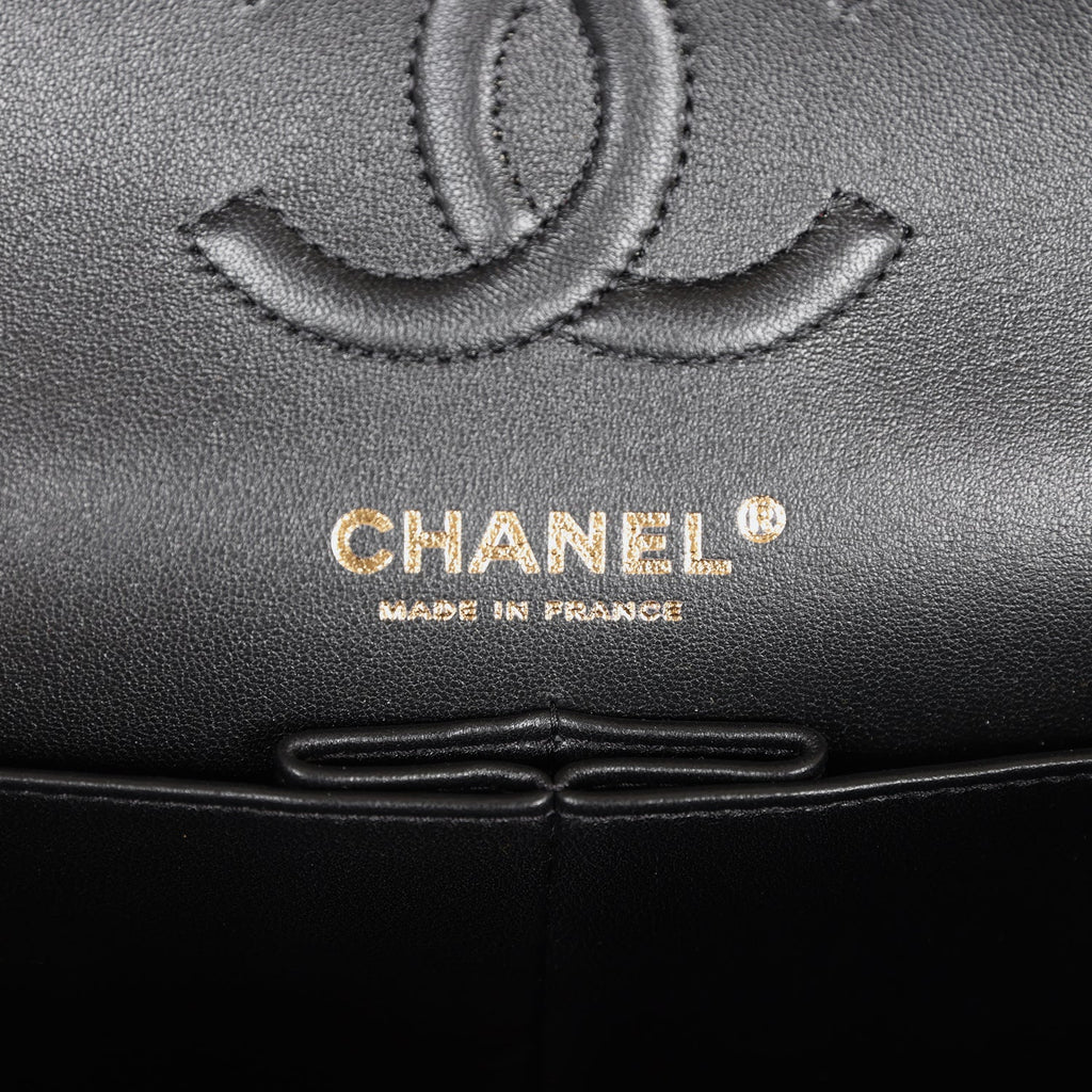 Chanel Small Classic Double Flap Black Caviar Silver Hardware