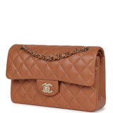 Chanel Small Classic Double Flap Caramel Lambskin Gold Hardware