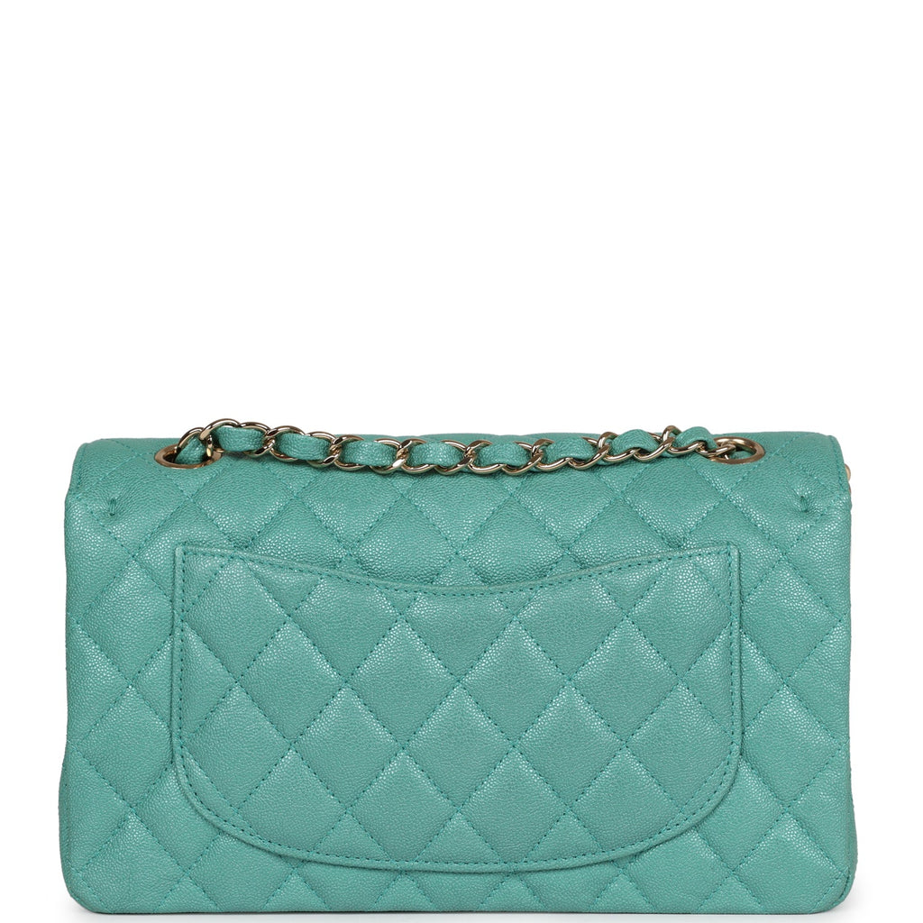 Brand New CHANEL Caviar Quilted Zip Coin Purse Sky Blue