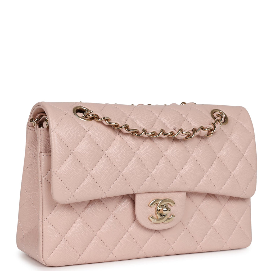 Chanel Small Classic Double Flap Bag White Caviar Light Gold Hardware – Madison  Avenue Couture