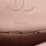 Chanel Small Classic Double Flap Bag Light Pink Caviar Gold Hardware