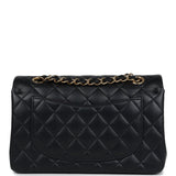 Chanel Small Classic Double Flap Black Lambskin Gold Hardware