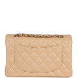 Chanel Small Classic Double Flap Bag Beige Caviar Gold Hardware