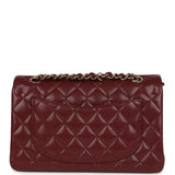 Chanel Small Classic Double Flap Bag Burgundy Shiny Caviar Light Gold Hardware - Thumbnail View 4