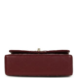 Chanel Small Classic Double Flap Bag Burgundy Shiny Caviar Light Gold Hardware - Thumbnail View 6