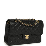 Chanel Small Classic Double Flap Bag Black Caviar Gold Hardware