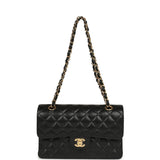 Chanel Small Classic Double Flap Bag Black Caviar Gold Hardware