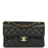 Chanel Small Classic Double Flap Bag Black Caviar Gold Hardware - Thumbnail View 1