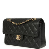 Chanel Small Classic Double Flap Bag Black Caviar Gold Hardware - Thumbnail View 5