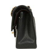 Chanel Small Classic Double Flap Bag Black Caviar Gold Hardware - Thumbnail View 6