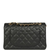 Chanel Small Classic Double Flap Bag Black Caviar Gold Hardware - Thumbnail View 7