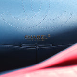 Chanel Small Reissue 225 2.55 Double Flap Bag Pink Chevron Calfskin Antique Gold Hardware