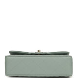 Chanel Small Classic Double Flap Bag Blue Caviar Light Gold Hardware