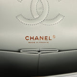 Chanel Small Classic Double Flap Bag Blue Caviar Light Gold Hardware