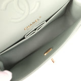 Chanel Small Classic Double Flap Bag Blue Caviar Light Gold Hardware