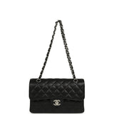 Chanel Small Classic Double Flap Black Caviar Silver Hardware