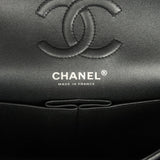 Pre-owned Chanel Small Classic Double Flap Bag So Black Iridescent Lambskin Black Hardware - Thumbnail View 8