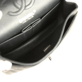 Pre-owned Chanel Small Classic Double Flap Bag So Black Iridescent Lambskin Black Hardware - Thumbnail View 9