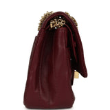 Chanel Small Reissue 225 2.55 Crush Double Flap Bag Burgundy Lambskin Gold Hardware