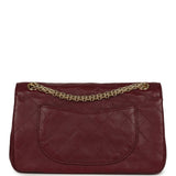 Chanel Small Reissue 225 2.55 Crush Double Flap Bag Burgundy Lambskin Gold Hardware