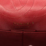 Chanel Small Reissue 225 2.55 Crush Double Flap Bag Burgundy Lambskin Gold Hardware