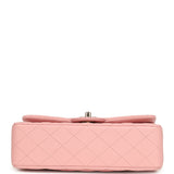 Pre-owned Chanel Small Classic Double Flap Bag Pink Shiny Caviar Light Gold Hardware - Thumbnail View 6