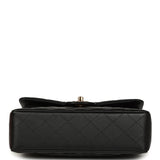 Chanel Small Classic Double Flap Bag Black Lambskin Rose Gold Hardware - Thumbnail View 6