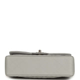 Chanel Small Classic Double Flap Bag Light Grey Caviar Light Gold Hardware - Thumbnail View 6