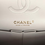 Chanel Small Classic Double Flap Bag Light Grey Caviar Light Gold Hardware - Thumbnail View 8
