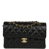 Chanel Small Classic Double Flap Bag Black Caviar Gold Hardware - Thumbnail View 1