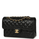 Chanel Small Classic Double Flap Bag Black Caviar Gold Hardware - Thumbnail View 5