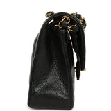 Chanel Small Classic Double Flap Bag Black Caviar Gold Hardware - Thumbnail View 3