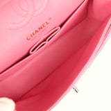 Chanel Small Classic Double Flap Bag Pink Caviar Light Gold Hardware - Thumbnail View 9