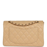 Chanel Small Classic Double Flap Bag Beige Caviar Light Gold Hardware - Thumbnail View 4