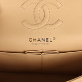 Chanel Small Classic Double Flap Bag Beige Caviar Light Gold Hardware - Thumbnail View 8